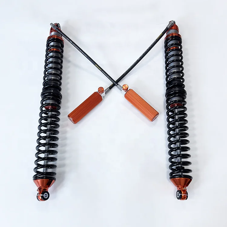 Off Road 4X4 Long Travel Coilover Suspension  3.0 Pipe Diameter  14 Inches Orange Compression 12