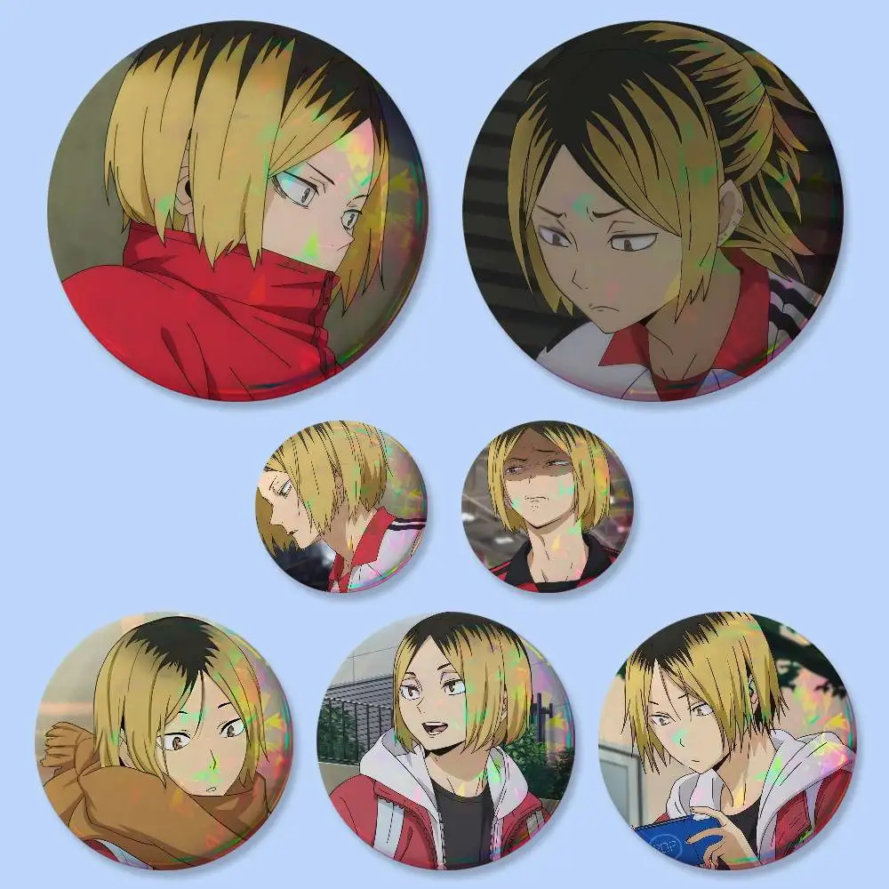 Anime Kenma Kozume Abzeichen, runde Anstecknadel, kreative Brosche, Taschen-Deko-Accessoires, Geschenke für Fans und Freunde