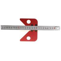 A2BE Portable Center Square Center Measuring Tool Aluminum Alloy Center Finder Line Gauge Replaceable Ruler