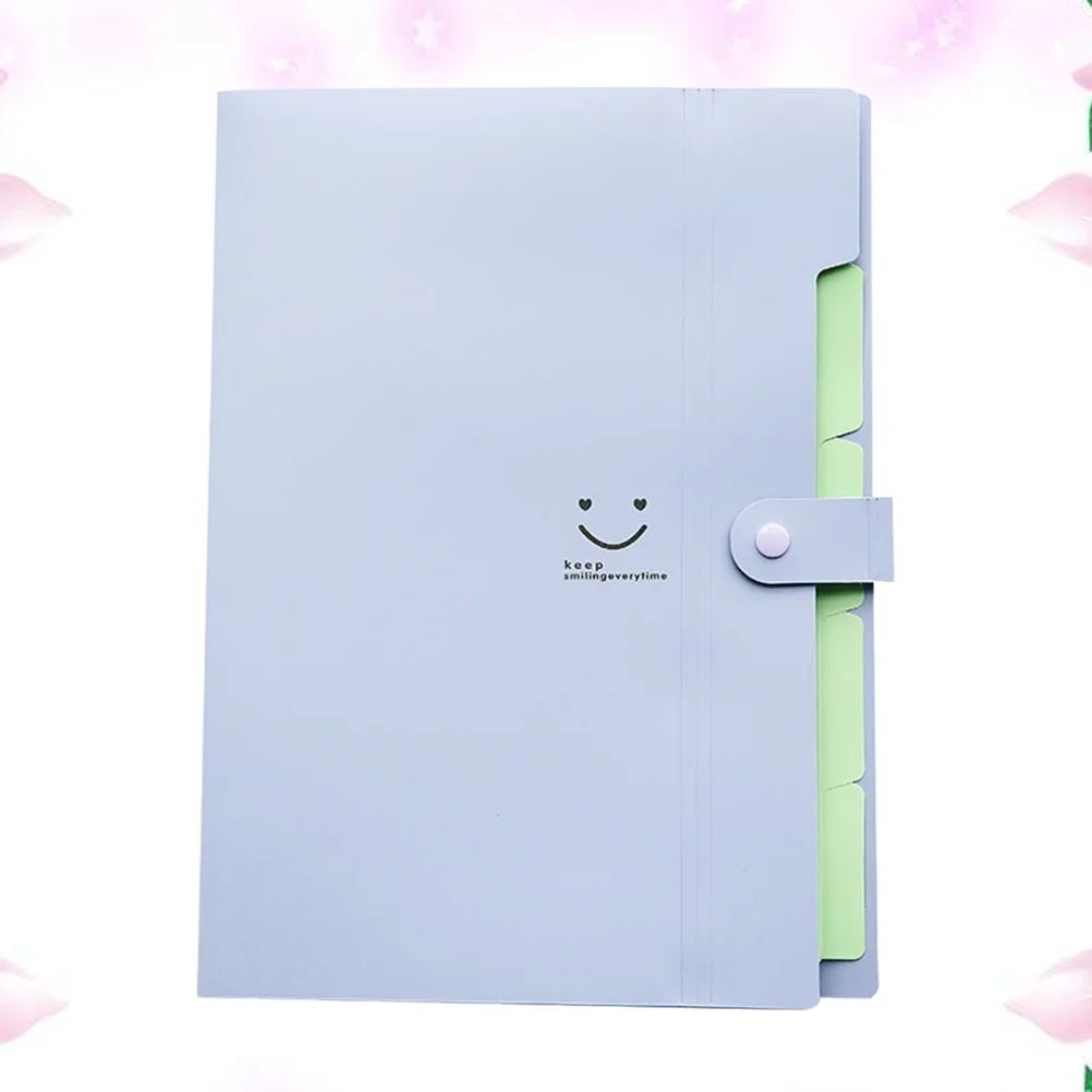 Imagem -04 - File Folder With Snap Closure Pastas Documentos Titular Expansão Button Organizer