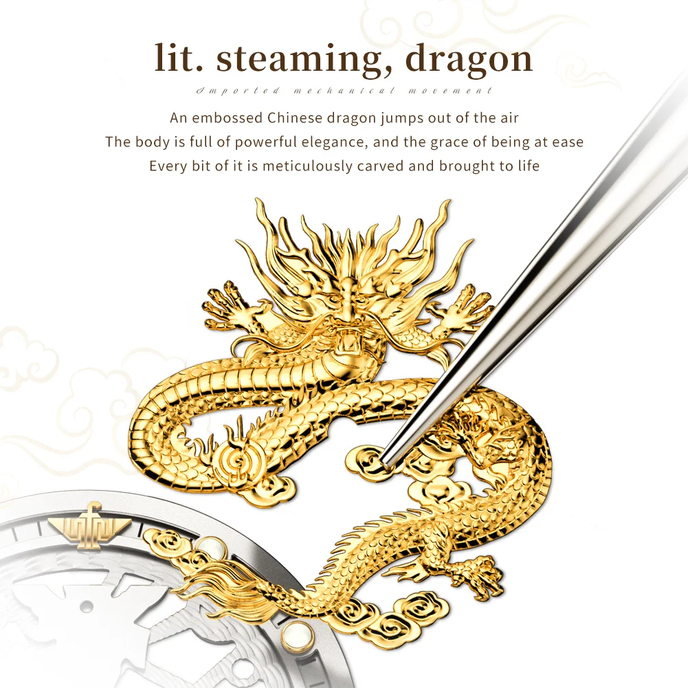 OUPINKE Coppia Orologi 3276 Orologio meccanico automatico originale di moda di lusso per amante cinturino in acciaio al tungsteno specchio zaffiro