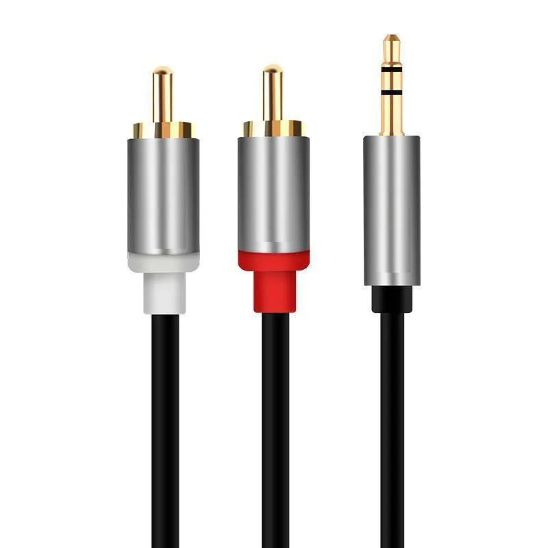 RCA Cable 2RCA to 3.5 Audio Cable Audio Cable One in Two AUX Cable for DJ Amplifier Subwoofer Audio Mixer RCA Adapter Cable B3