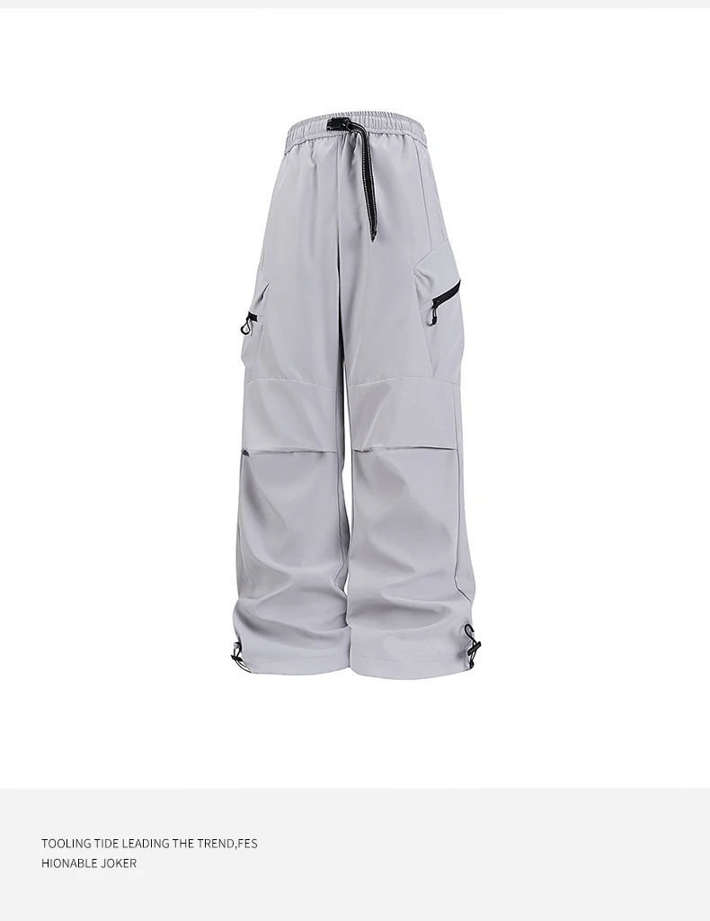 Frühling Herbst Casual Hose Mode Lose Bequeme Atmungsaktive Mehrere Taschen Cargo Lange Hosen Fitness Laufen Casual Hosen – Detail 13