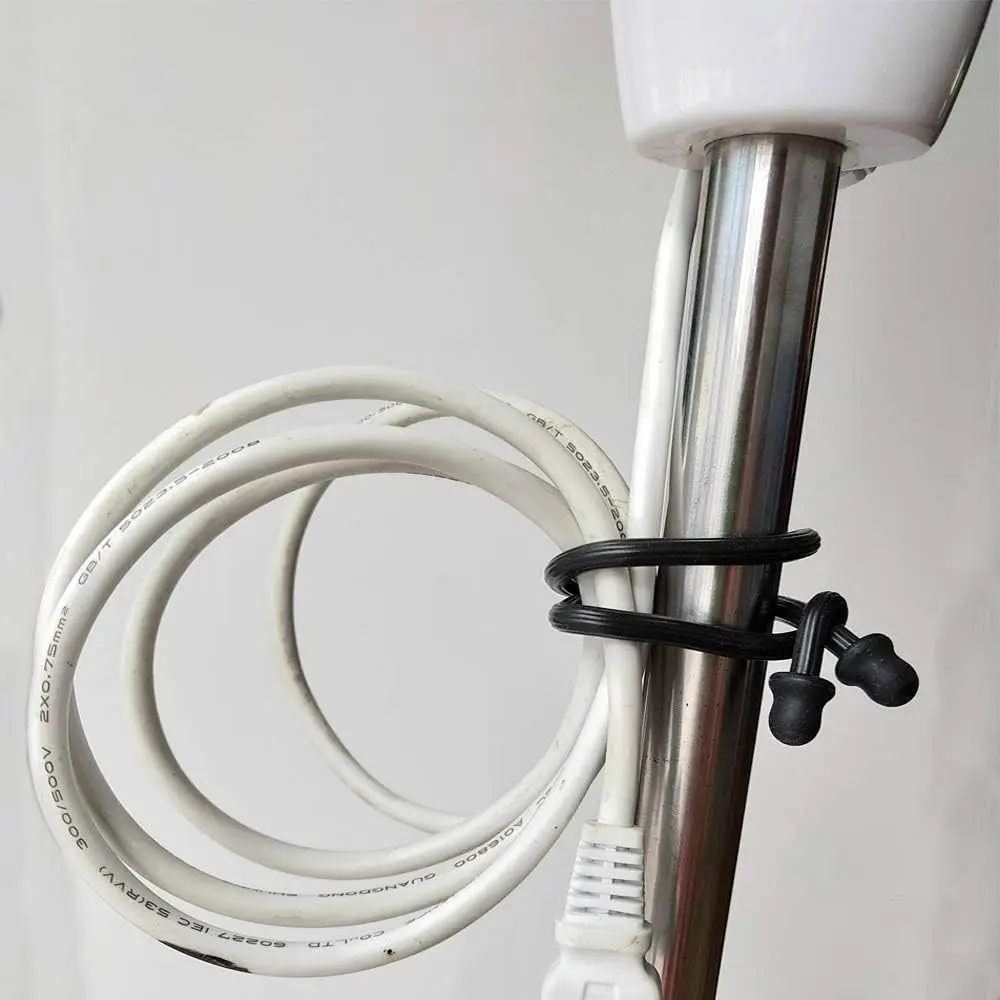 5pcs Original Silicone, Steel-Core, Reusable Rubber Twist Tie, Cable Tie Straps for Organizing. (Dia 4mm Length 3 inch)
