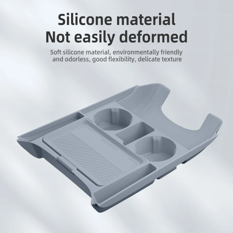 2026 For DEEPAL S07 Silicone Center Console Below Storage Box Central Control Organizer Mat Car Interior