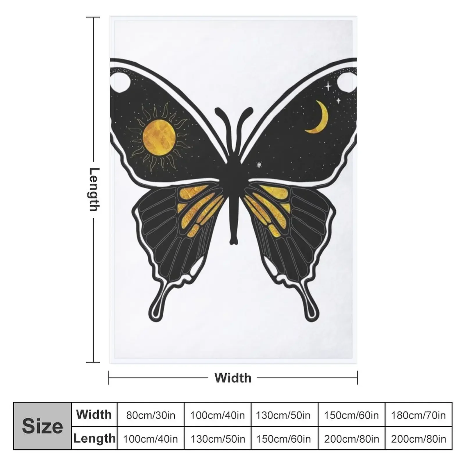 Monarch Butterfly Throw Blanket Weighted funny gift halloween Blankets