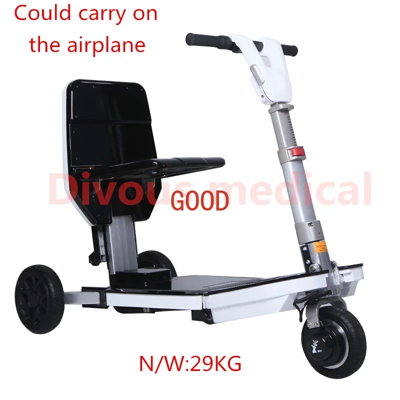 

Hot Selling Luggage Remote Trunk Folding Three-wheel electric Wheelchair Mobility Scooter For Disabled,Could Carry On The Plane