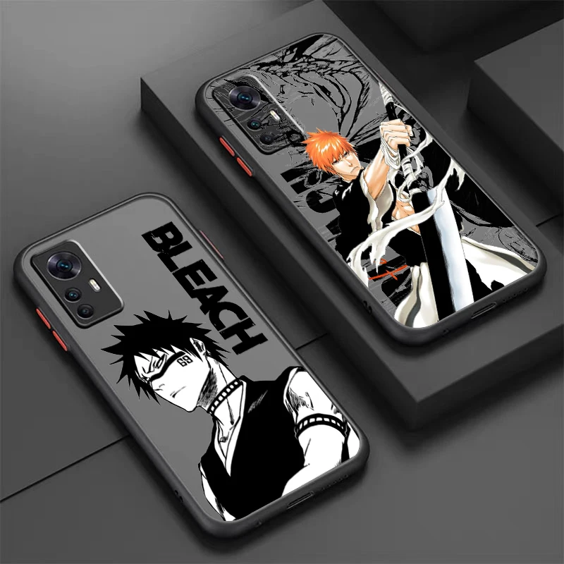 Bleach Japanese Anime Handsome Frosted Translucent For Xiaomi Mi 13 12 12T 11T 11 11i 10T 10 9T Pro Lite Ultra 5G Cover