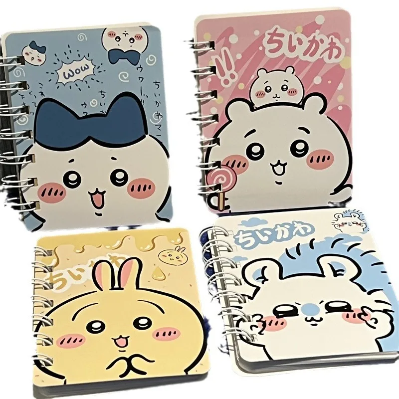 Chiikawa Kawaii Cartoon Spiral Notebook with Stickers Cute Student Diary Journal Planner Stationery  Gift for Kids Girls - view 6