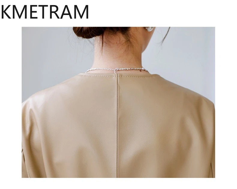 100% echte schapenvacht jas vrouw slim fit korte lederen jassen vrouwen nieuw in outwears herfst kleding 2025 chaquetas