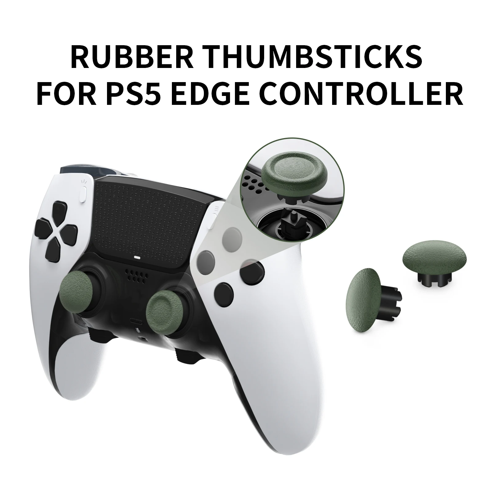 10-in-1 Plastic Thumbstick Joystick Cap for PS5 Edge Controller Analog Joystick 6 Swap Stick 4 Paddle and D-Pad Accessory