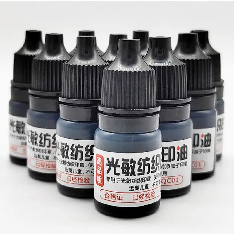 10ml/5ml 3colors Ink Textile Clothes Waterproof Ink Special Ink For Students Kids Name Stamp Printing On Clothing Wash Not Fade