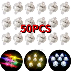 50Pcs Tumbler Small Round Ball Light Balloon LED Flash Luminous Lamps Lantern Light for Wedding Party Birthday Decoration