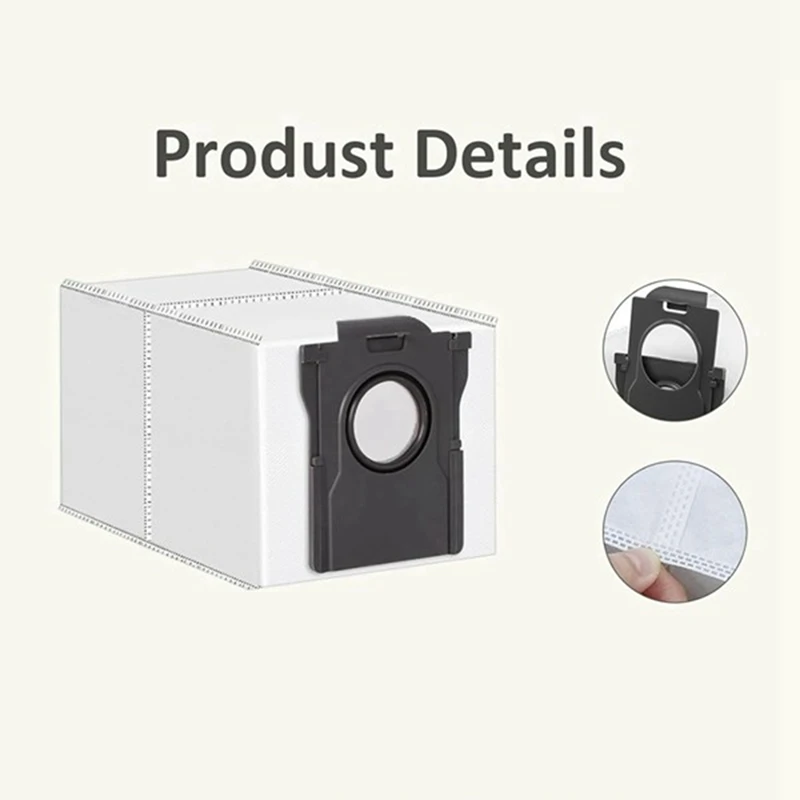 Panas! 20 buah kain pel dan kantong debu, suku cadang pengganti penyedot debu Ultra panas X30 Ultra L10S Pro Dreame X40 Ultra