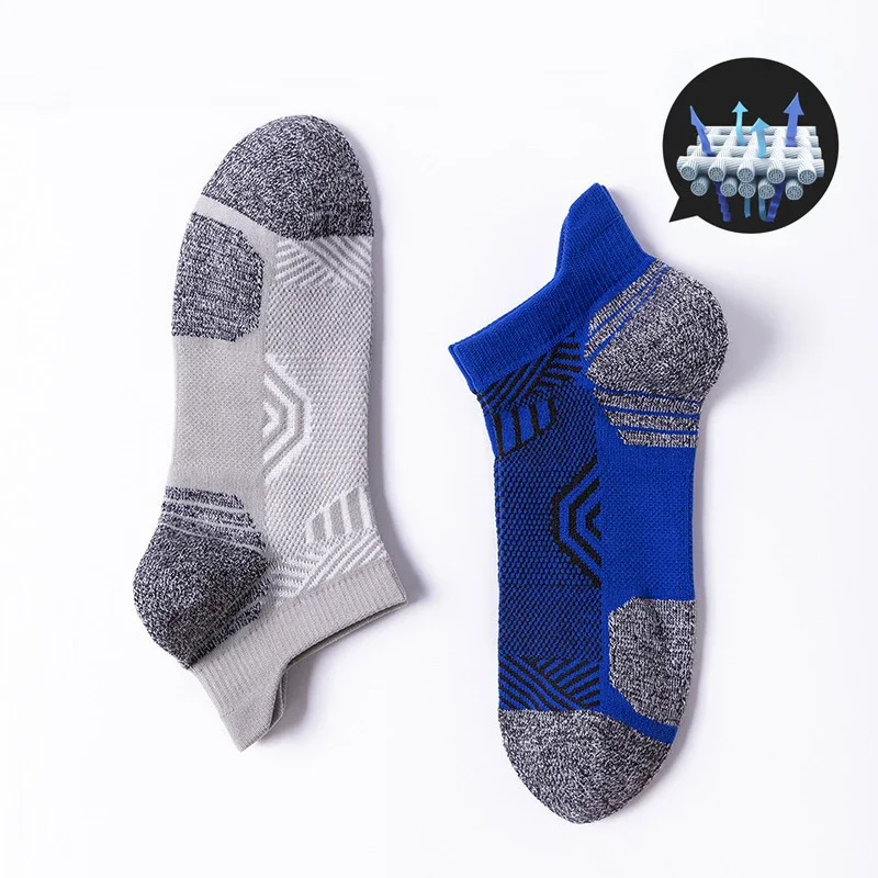 3Pairs/Lot Coolmax Cotton Socks Man Women Sport Running Sock Cycling Riding Bicycle Bike Football Breathable Basketball Sox