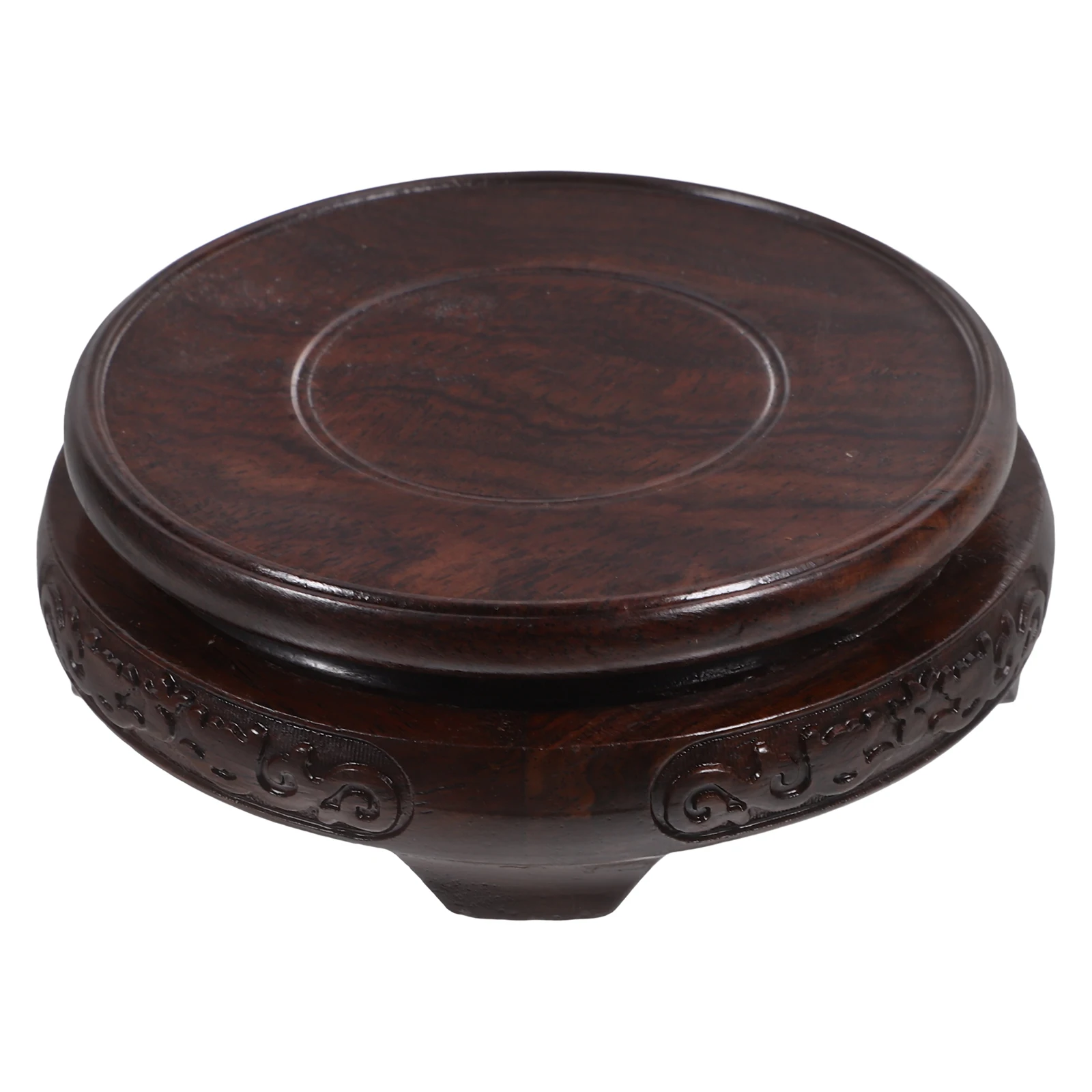 

Wooden Stand for Crafts Mini Vase Display Statue Tabletop Wood Base Teapot Storage Tray Decorative Trays Smooth Surface Strong