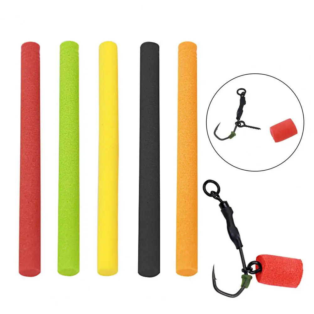 5Pcs Fishing Buoyancy Rods Cylinder Carp Fishing Foam Sticks Bright Color Cylinder Shape Foam Buoyancy Rods Fishing Tools