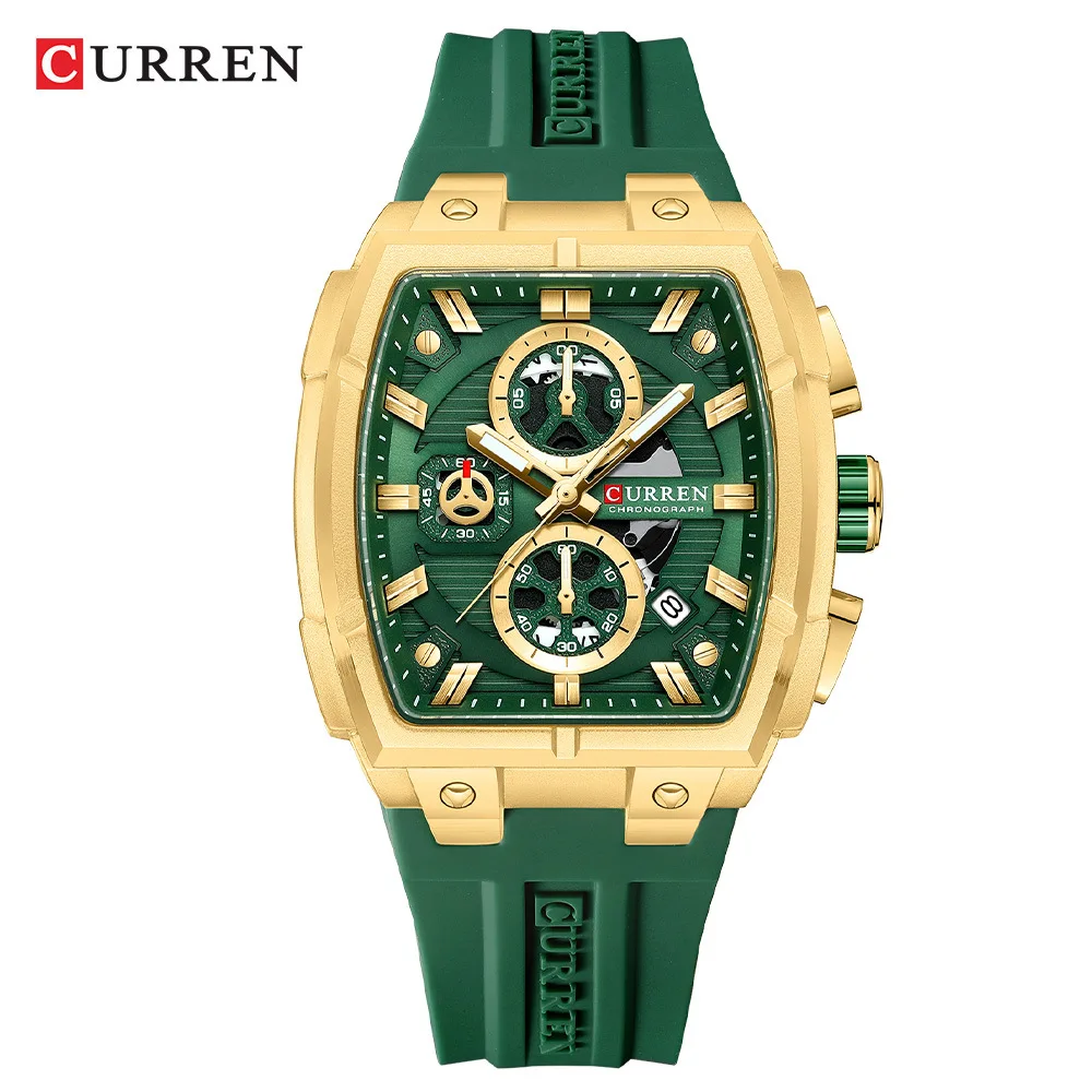 

CURREN 8488 Men's Watch Waterproof Tape Calendar Six Needle Chronograph Quartz Watch Sports Watches for Men Relogios Masculino