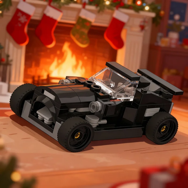 

151pcs MOC 4 Hot Rod City Champions Model Building Blocks Assemble DIY Christmas Gifts Toy Architecture Idea Creative Education