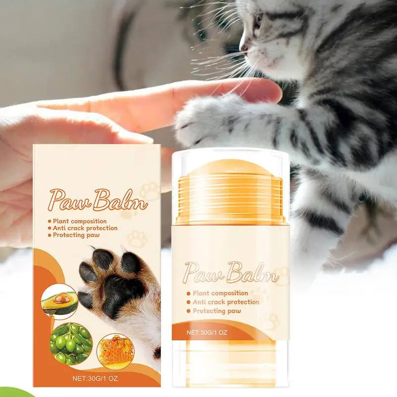 Paw Care Cream Cat Dog Cracked Removal Wax Balm Paw Protection Against Heat 30g Pet Accessories For Extreme Weather Season