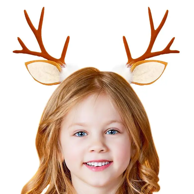 Deer Antler Headband Christmas Christmas Headbands For Women Holiday Party Accessory Headband For Christmas Holiday Party