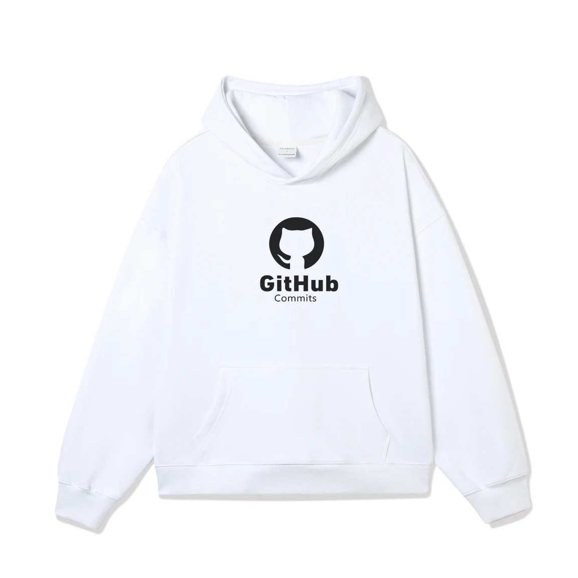 Github hoodie programmer kitten hoodie women's hoodie couple round neck top loose casual top women's top hooded hoodie