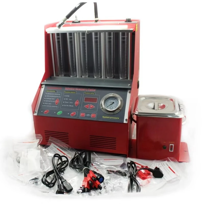 

Gold seller Automotive Injector Cleaner Tester CNC 602A 6 Cylinder Injector Cleaning Machine