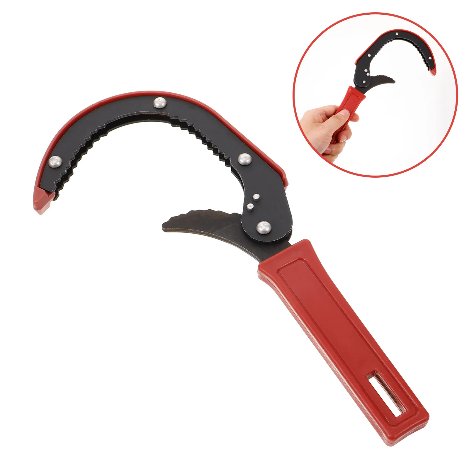 

Jaw Type Oil Filter Wrench Tool Easy Use Multifunctional Sturdy Durable Auto Repair Engine Filter Pliers Curved Swivel Serrated