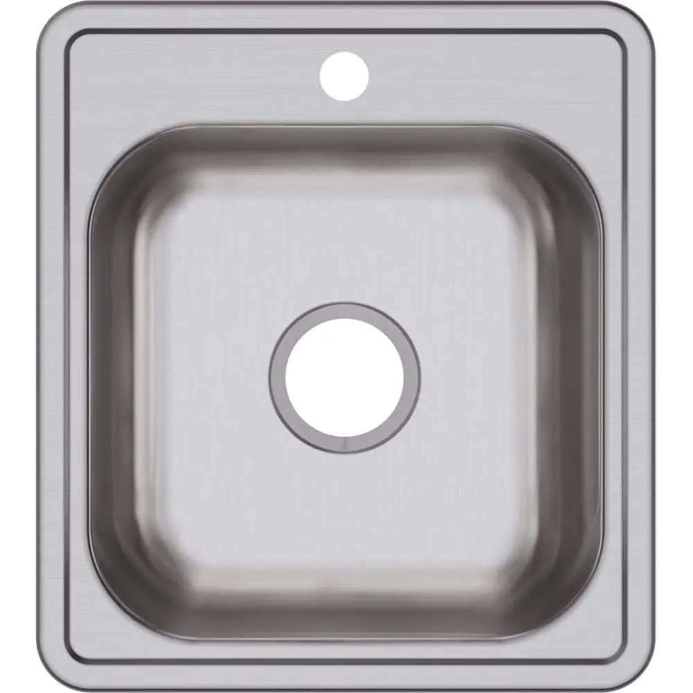 

Dayton D117191 Single Bowl Top Mount StainlSteel Bar Sink, 17 x 19