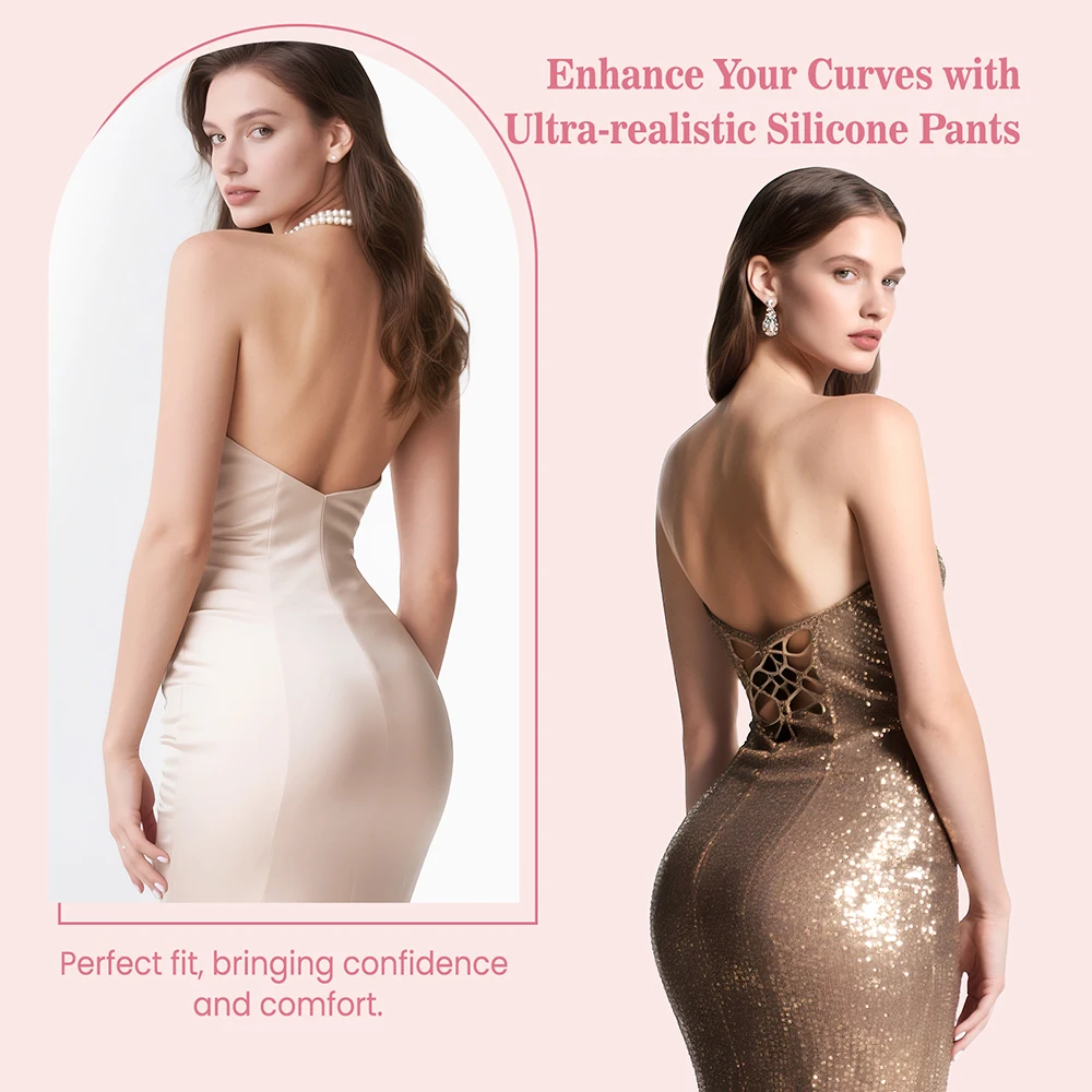 Silicone Butt Enhancer Pants Fake Butt Shaping Thickening Design Hip Pads Lifting for Peachy Look Comfortable Underwear