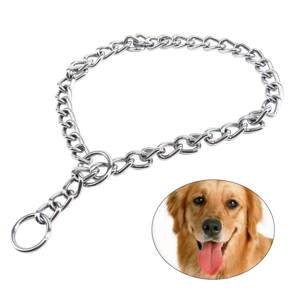 

Tarnish-resistant Dog Collar Choke Single Row Rust-resistant Training Choker Easy on and off Maximum Strength