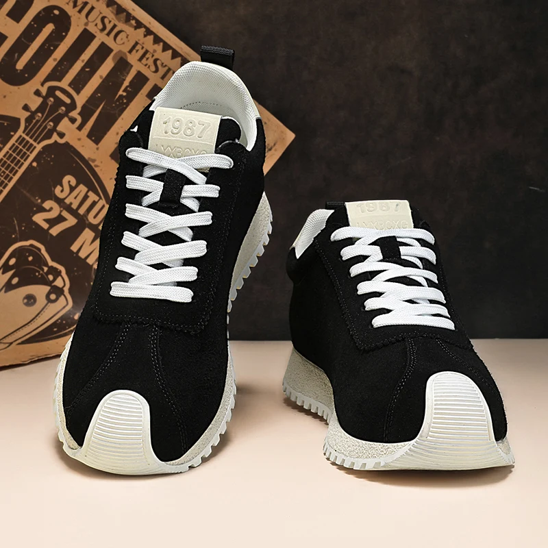 

Spring and summer men's shoes, casual sports, thick soled, simple and versatile, fashionable and trendy shoes