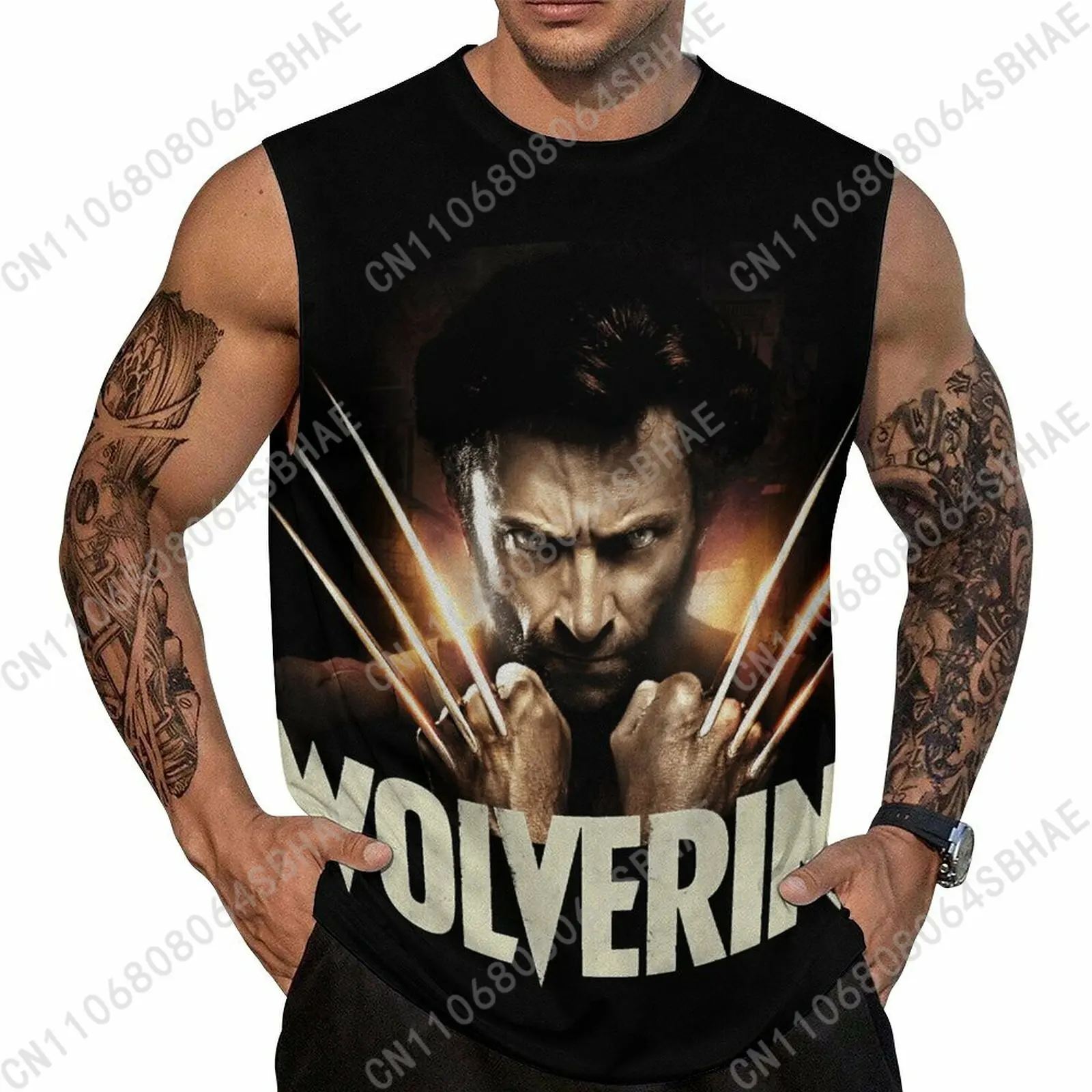 

Marvel Wolverine Custom Men's Sleeveless Shirt Personalized Tank Top Wear Summer Vest Tops Men Daily Use Cosplay