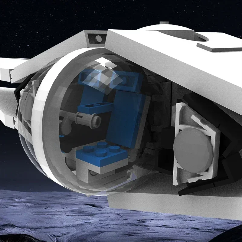 우주 우주선 모델 Moc 빌딩 브릭 미니 Y222 스타트쉽 기술 모듈러 블록 선물, 크리스마스 장난감, DIY 세트 조립