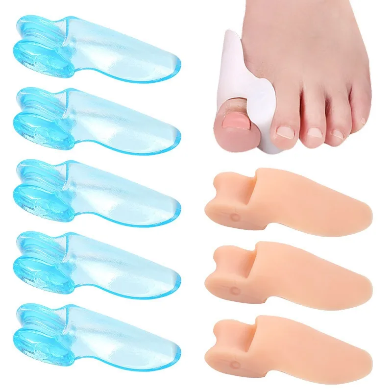 Hallux Valgus Correction Device for Day and Night Use - Male and Female Large Foot Bone Separation - Toe Sleeve Dividers