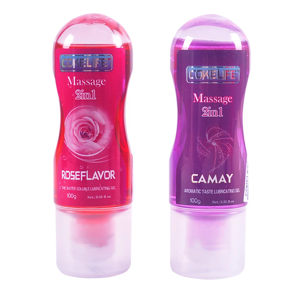 100ML Rose Fragrance Edible Flavor Water Based Lubricant Sex Anal Oral Gel Sex Lube For Couple Adult Strawberry Lubricants