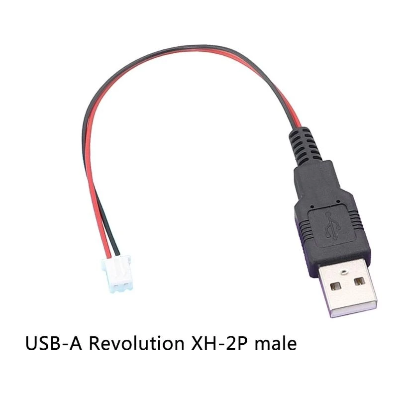 83CE USB Pria ke XH2.54 2P Terminal Cable 2core Power Supply Cable for Power dan Sinyal Transmission Dalam proyek DIY