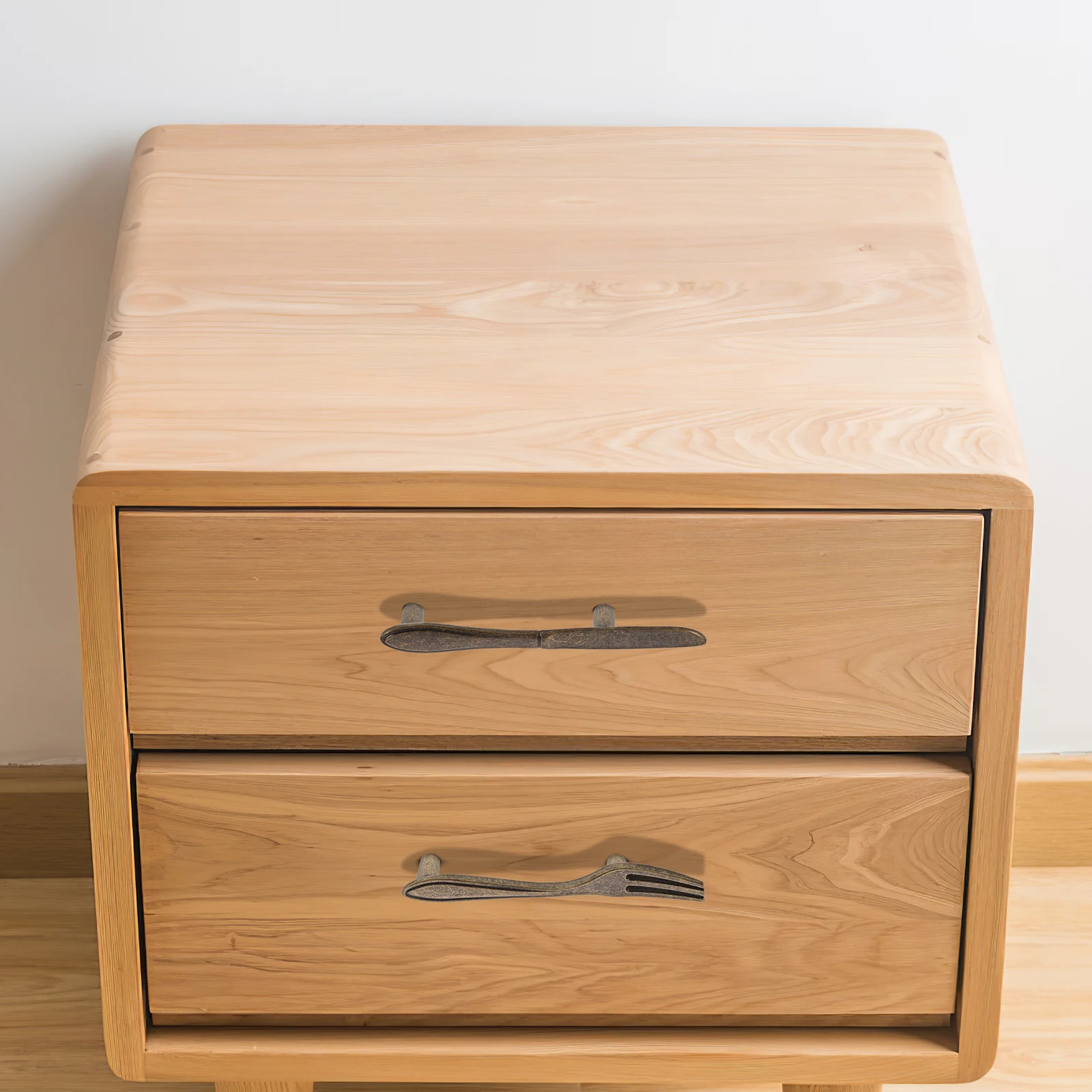 

3pcs Tableware Themed Cabinet Handles Simple Drawer Knobs For Furniture Wardrobe Door Pulls Durable Smooth Finish Hardware