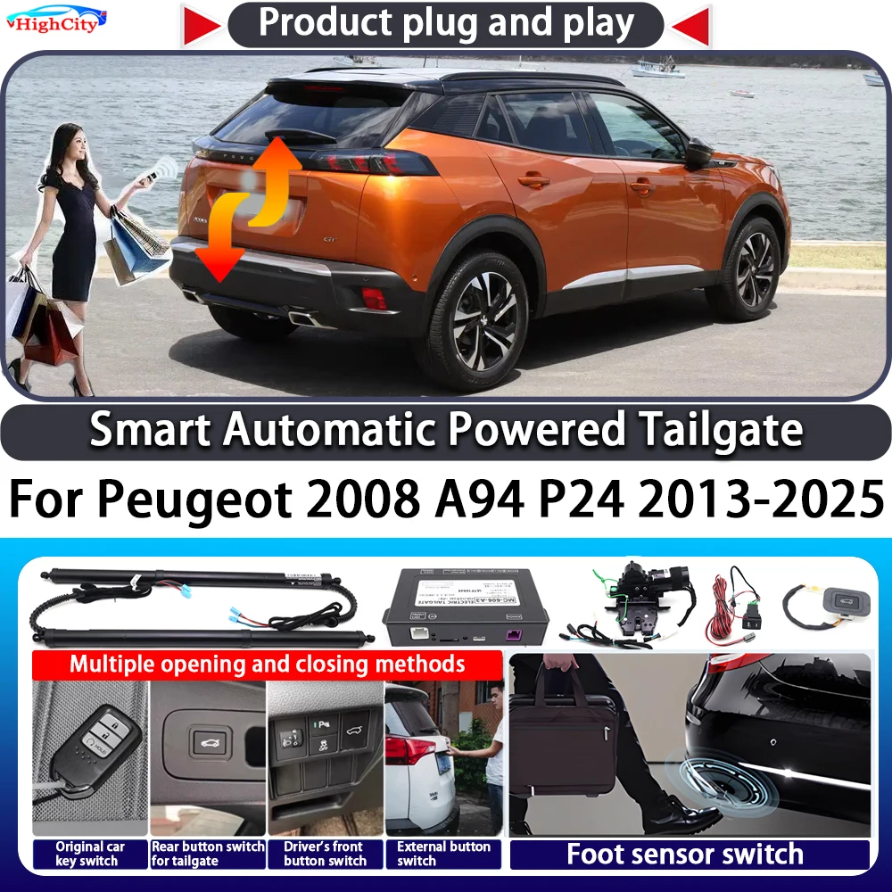 

For Peugeot 2008 A94 P24 2013-2025 OEM Smart Automatic Powered Tailgate Key Control Trunk Lift Close Kit Electric Power Tailgate