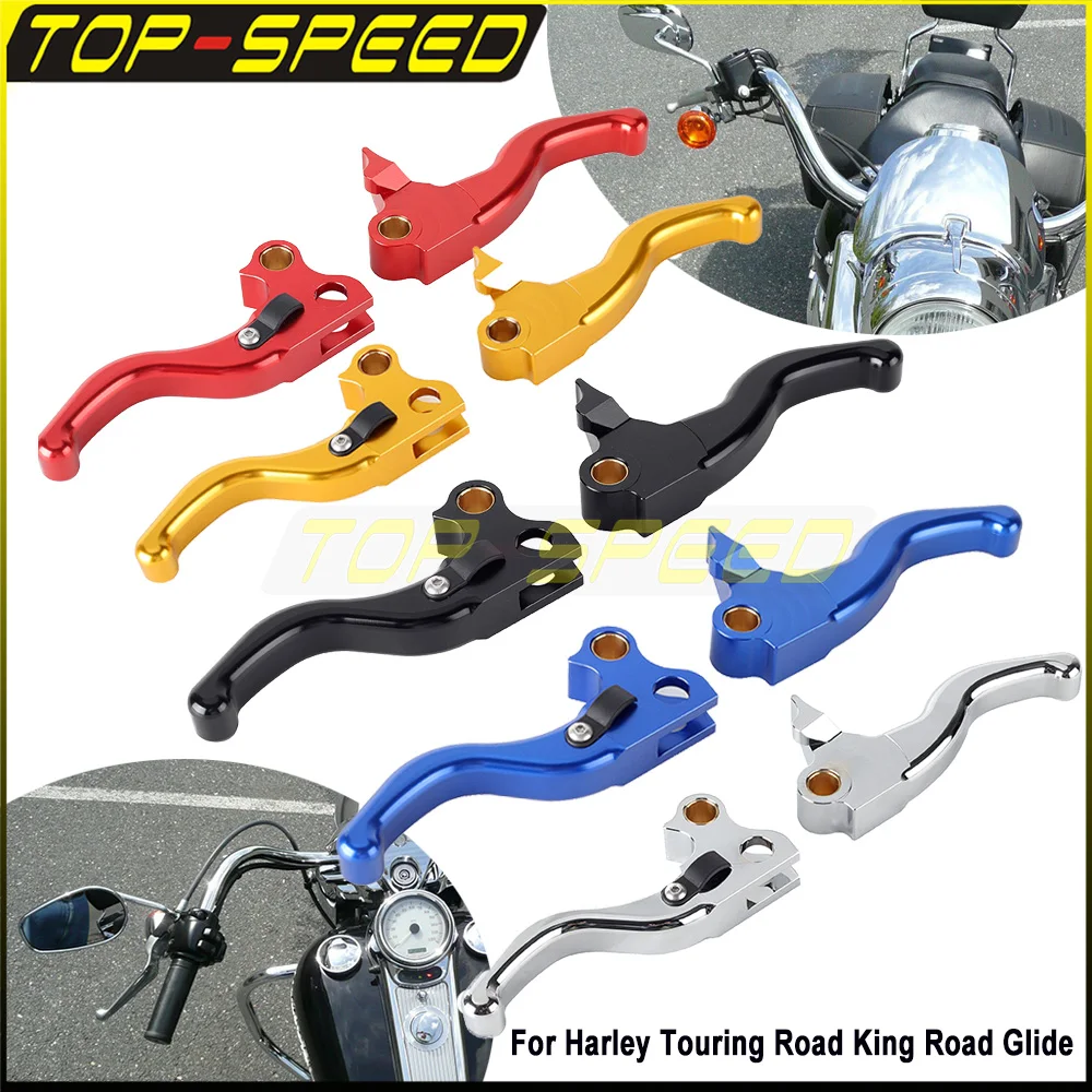 For Harley Touring Street Glide FLHX FLHXI Road King Road Glide 2006 07 5.3'' 4.8'' Handle Control Motorcycle Brake Clutch Lever