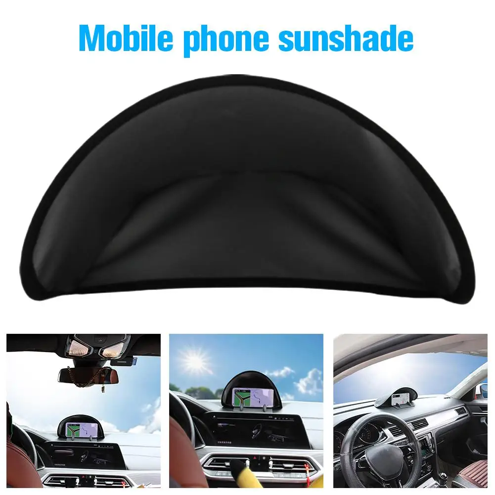 

Car Mobile Phone Sunshade Cover Foldable Storable for Car dashboard sunshade Travel Navigation Cover