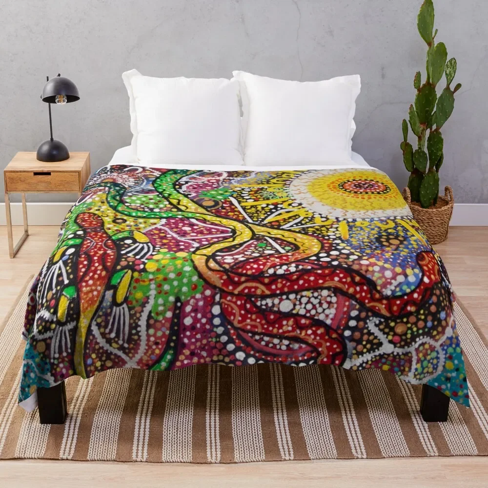 

Australia The Land That Time Forgot Throw Blanket Soft Beds Sofa Bed Flannel Fabric Blankets