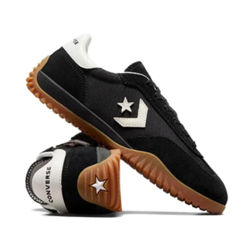 Converse Run Star Trainers Men and Women Skateboard Shoes Leathers Non-slip Low-top Outdoor Vintage Sneaker Pack Shoes