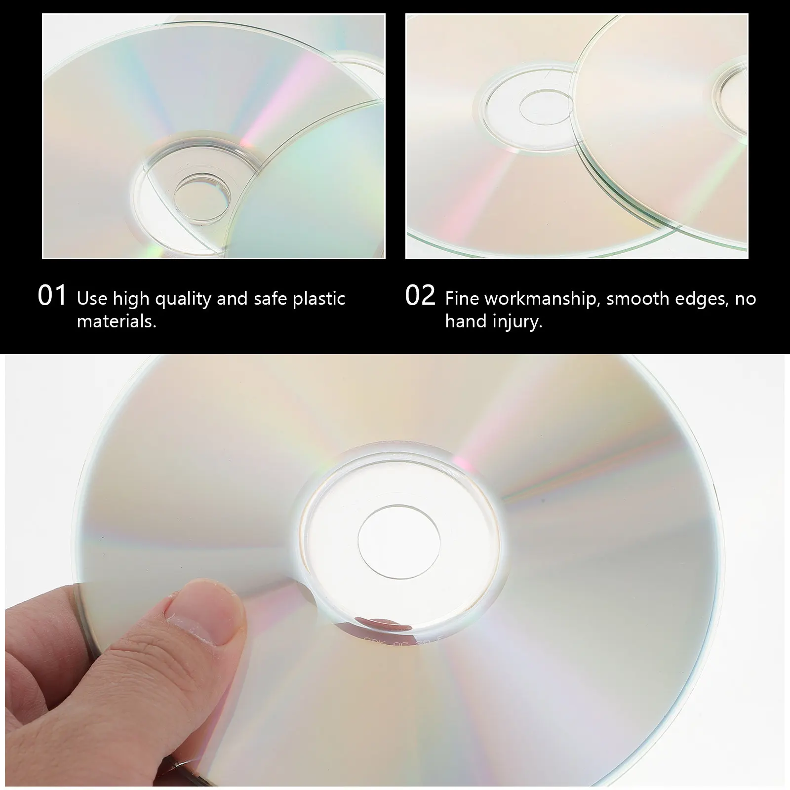 50Pcs Handmade Decorative Cd Discs DIY Craft Material -on Ability Training Early Education Supplies for
