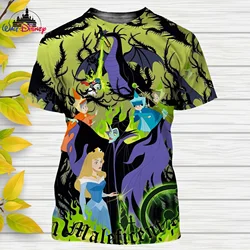 Maleficent Cartoon Disney Men Women T Shirt Casual Style 3D Print Summer Casual Streetwear Tee Tops