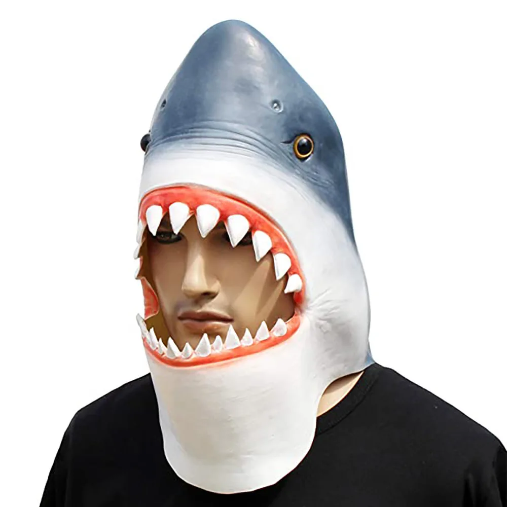 

Animal Mask Fish Costume Mask Novelty Halloween Costume Party Latex Animal Head Masquerade Mask