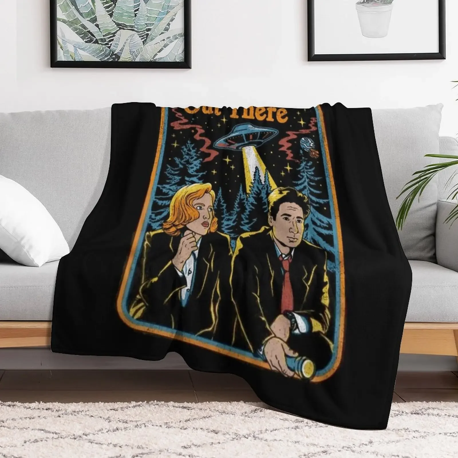 The truth is out there Long Throw Blanket Ultra Soft Flannel Fleece Blanket for All Seasons