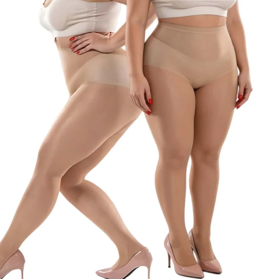 

2026NEW Elastic High Waist 15D thin black Stockings silk Pantyhose for women Plus Size Sexy white Tights Spring Summer 3XXXXXL