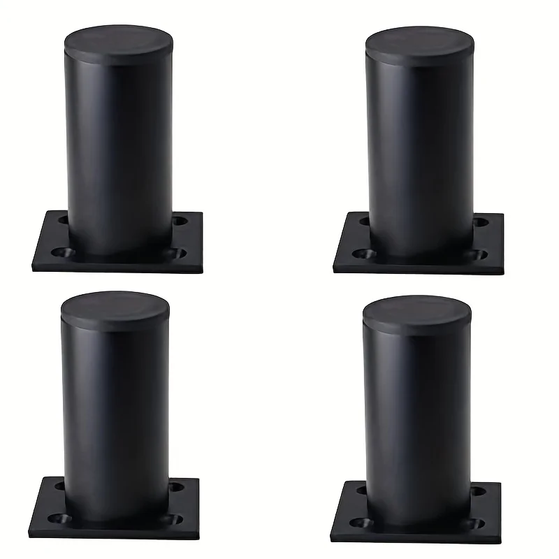 

4 шт. утолщенных мебельных ножек из алюминиевого сплава с винтами, регулируемые опоры для шкафов, диванов, кухонных гарнитуров, книжных шкафов