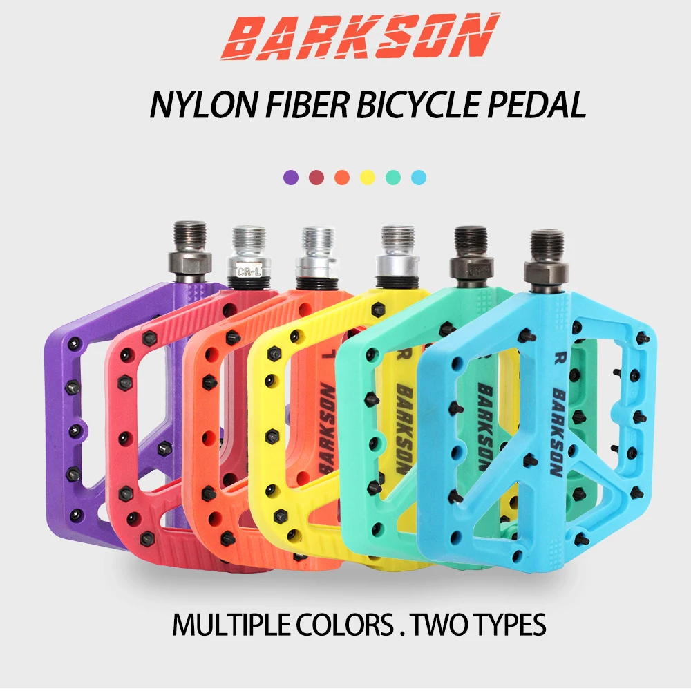 

Flat Bike Pedals Mountain Road Bike Part 1/3 Sealed Bearings Nylon Fiber Bicycle Pedals Wide Platform MTB Bicycle Accessories